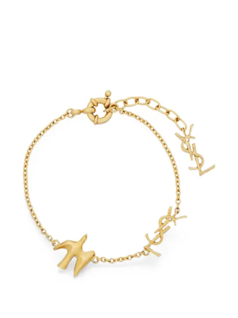 Saint Laurent Cassandre dove bracelet in metal Gold A003IOY1500
