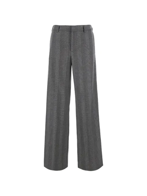 PT Torino herringbone-pattern wide-leg trousers Grey CDVSLRZ00STDMR080160