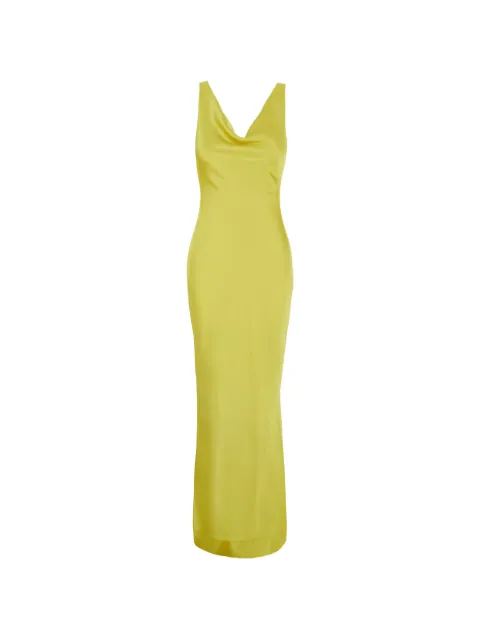 Norma Kamali maxi Maria Gown sleeveless dress Yellow ST2263SA739888
