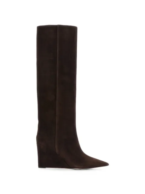 Jimmy Choo Blake wedge-heel boots Brown BLAKEKB85SUE