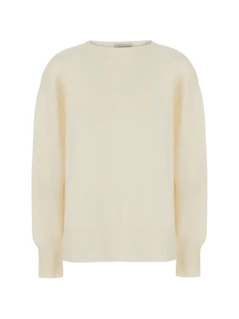 Semicouture Candy ribbed-trim sweater Neutrals Y6WD03A19