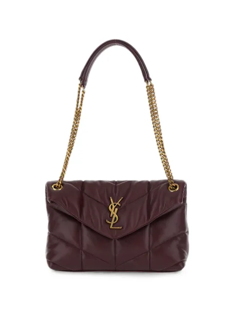 Saint Laurent Puffer small in lambskin bag Red 5774761EL07