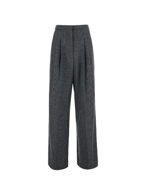 PT Torino check pleated trousers Grey CDVSGCZ00STDRG29