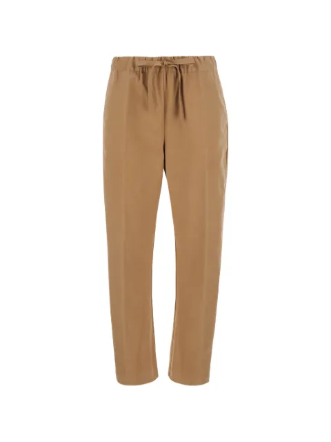 Semicouture Buddy drawstring tapered trousers Neutrals Y6WO25E41