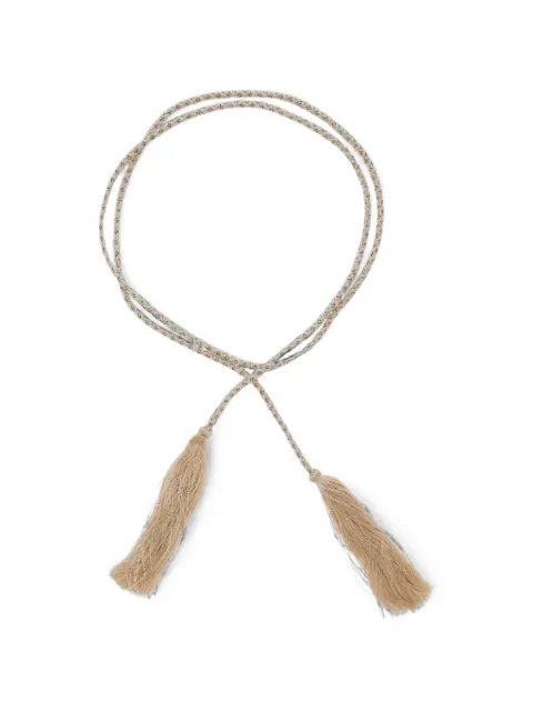 Forte Forte braided tassel-detail belt Neutrals 151870031