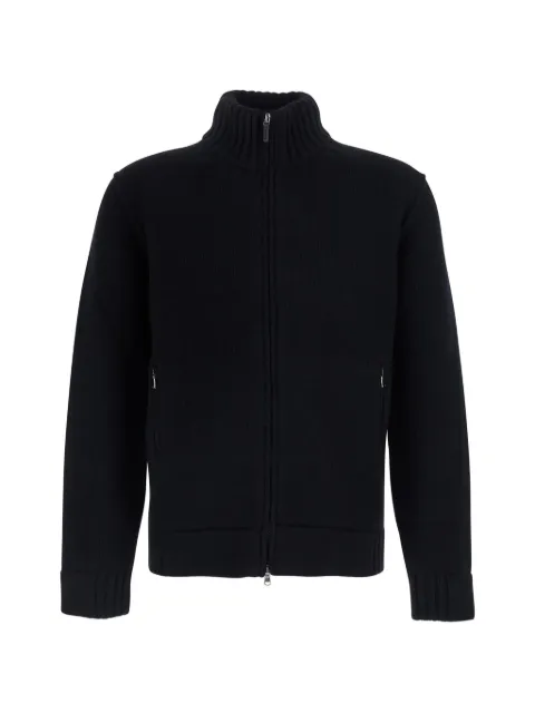 Kangra zip-up merino-wool cardigan Black 42100902013