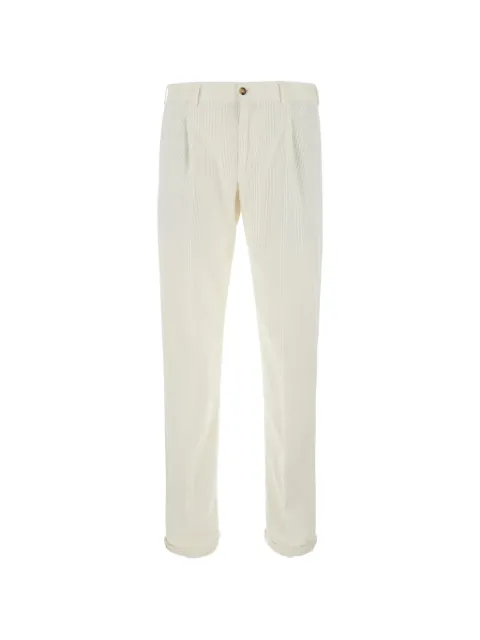 PT Torino Union pleated corduroy trousers White COZLUCZA0SCHVD120