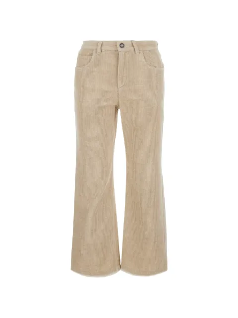 MARANT ÉTOILE RUTHIE corduroy flared trousers Neutrals PA0708FAD3G02E