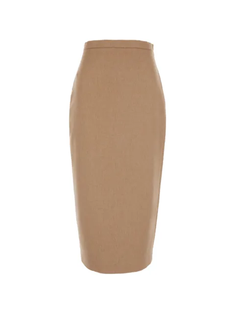 Max Mara rear-slit pencil skirt Neutrals 2621106012600