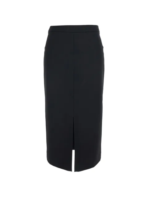 Jucca front-slit pencil midi skirt Black J441515360