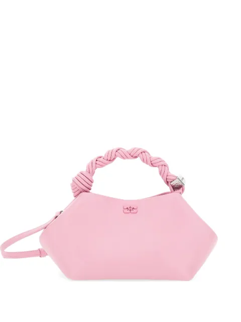 GANNI Bou woven-handle shoulder bag Pink C2100013