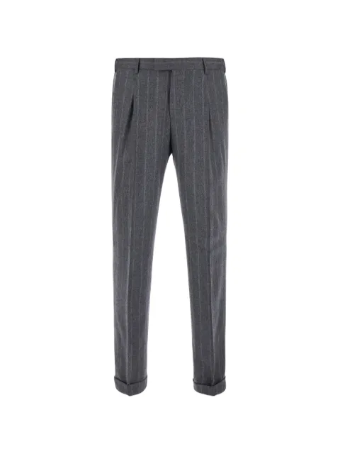 PT Torino pinstripe-pattern pleated trousers Grey COAFMAZA0CL1WT020260