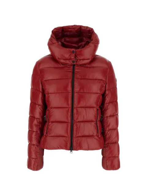 Save The Duck hooded puffer jacket Red D31470WLOVE23