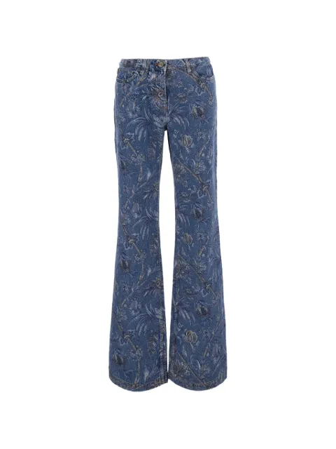 ETRO floral-print jeans Blue WRNB0026AK16L