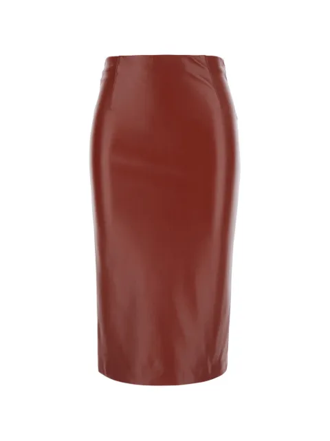 Jucca concealed-fastening midi skirt Red J445500406201