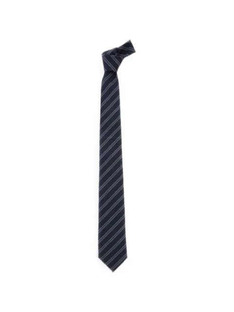 Emporio Armani diagonal-stripe pointed tie Blue EM001344TE22383