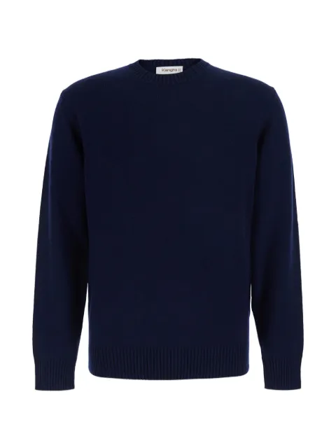Kangra crew-neck ribbed-trim sweater Blue 410001692