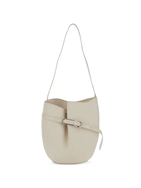 Liffner buckle-detail leather shoulder bag White BA00305