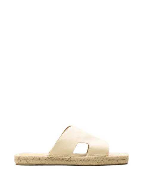 Castañer cut-out flat espadrilles Neutrals 026109203