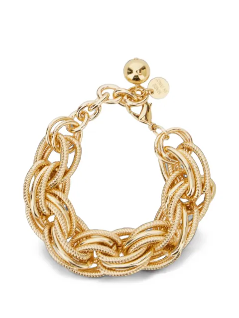 Semicouture chunky textured-link bracelet Gold Y6WX60Z03