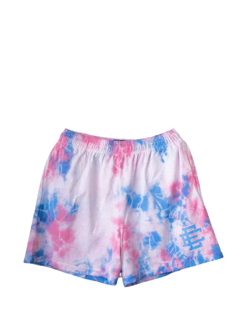 ERIC EMANUEL tie-dye mesh shorts White EE852