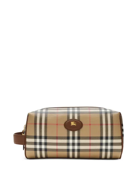 Burberry check travel pouch Neutrals 8128246