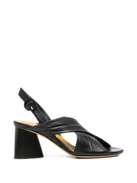 mara bini crossover-strap sandals Black Z561