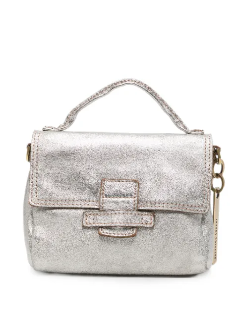 Caterina Lucchi small Maria crackle-effect cross body bag Silver MARIAS