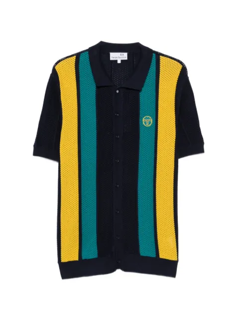 Sergio Tacchini stripe-pattern shirt Blue 12219