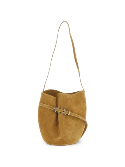 Liffner Belted Bucket suede bucket bag Brown BA00310