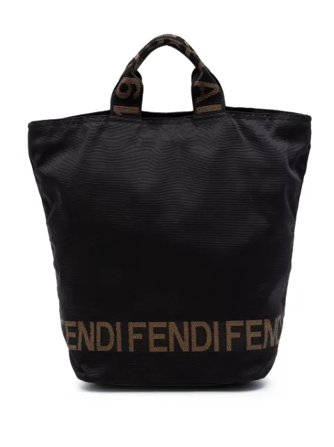 Fendi Pre-Owned 20th Century Nylon tote bag Brown 6P5J42IDCFML2I81