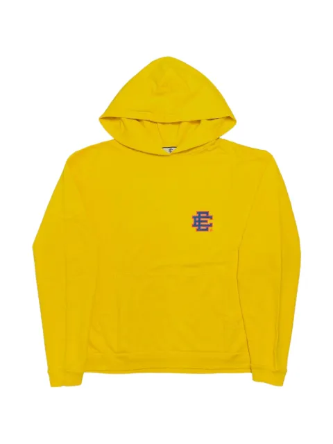 ERIC EMANUEL logo-print hoodie Yellow EE883