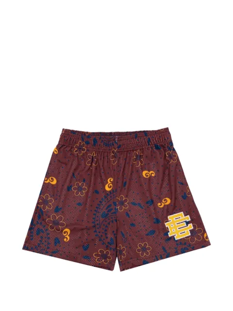 ERIC EMANUEL EE Basic paisley track shorts Brown EE892