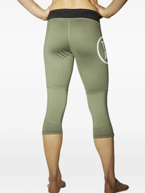 Reebok logo-print cropped leggings Green AJ0797