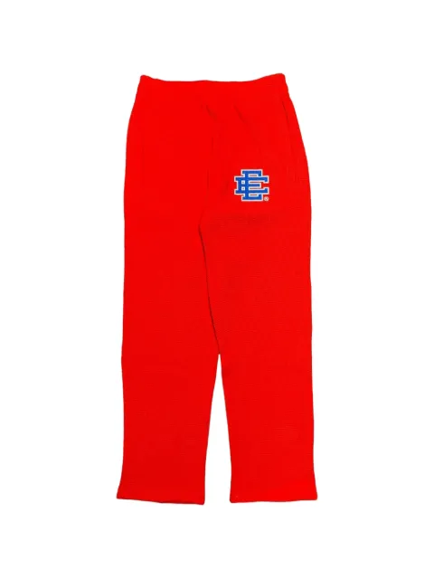 ERIC EMANUEL logo-print thermal track pants Orange EE861