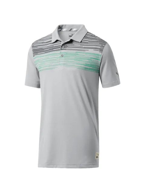 PUMA Pin High striped polo shirt Grey 579306