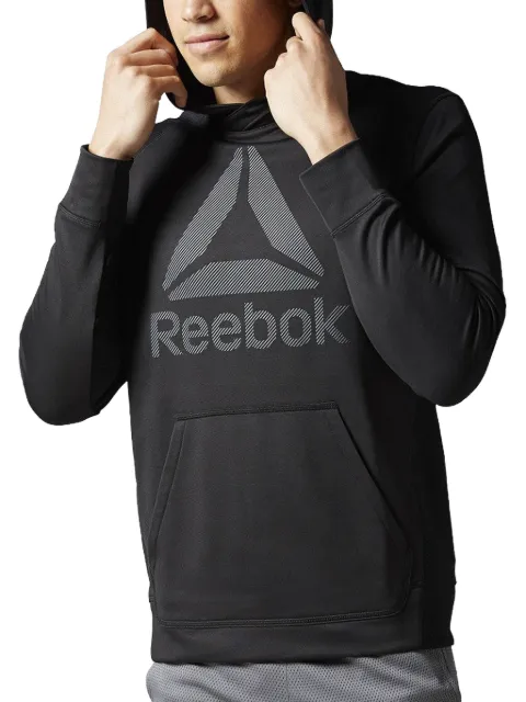 Reebok logo-print hoodie Black AY2440