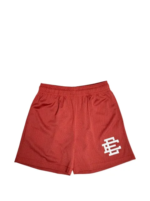 ERIC EMANUEL Basic logo-print shorts Red EE865
