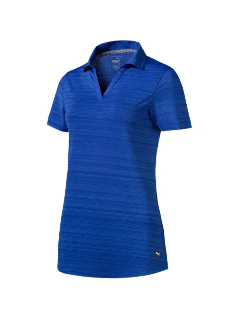 PUMA Coastal horizontal-stripe polo shirt Blue 59513608