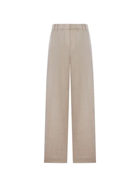 Brunello Cucinelli straight-leg cashmere trousers Neutrals MP550P9253C1131