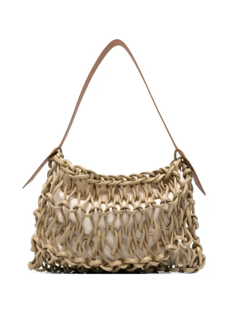 Alienina Alia interwoven tote bag Brown ALIA