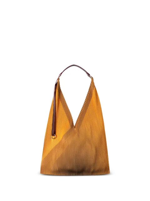 MULTITUDES BAGS Cameron pleated tote bag Yellow YBAGLEATHERCAMERON