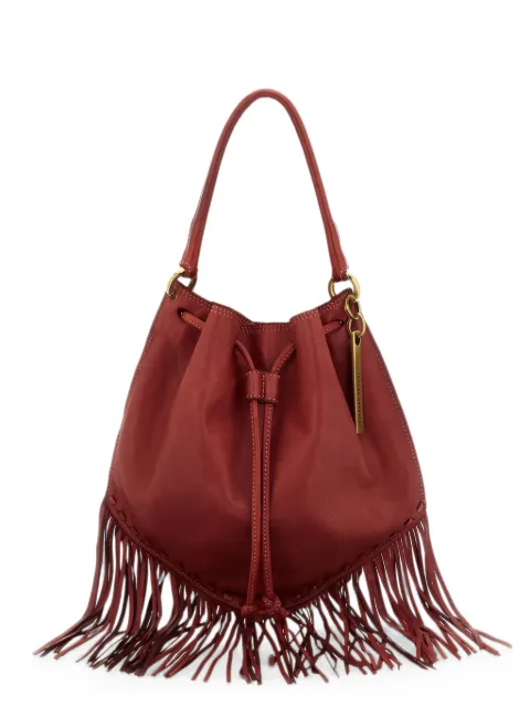 Caterina Lucchi Adelaide fringe-trimmed leather shoulder bag Red L010560NDX3053