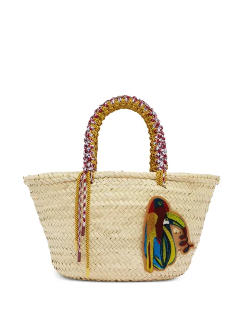 ALEMAIS Toucan Tango macramé shoulder bag Neutrals 7343A
