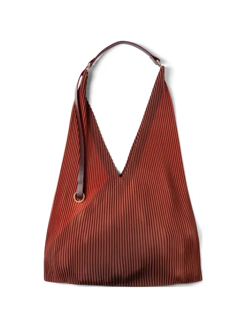 MULTITUDES BAGS Angelina Y Bag pleated tote bag Red YBAGLEATHERANGELINA