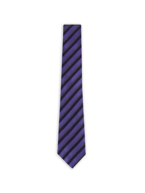 Zegna diagonal-stripe tie Purple Z3C46TA31PB