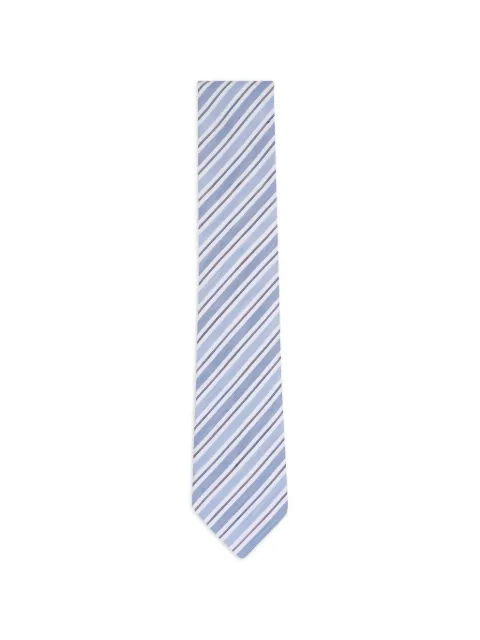 Zegna striped tie Blue Z3E74TA31P8