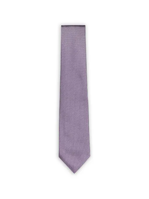 Isaia diamond-pattern silk tie Purple CV85205