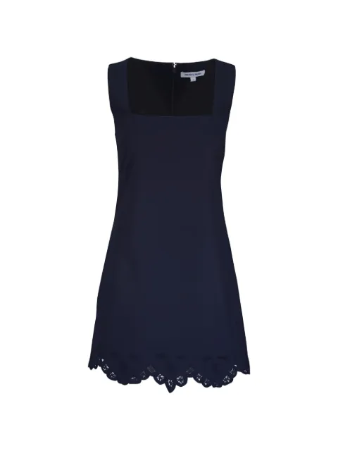 Veronica Beard broderie-anglaise scalloped-hem dress Blue 2603EM10322451B0055