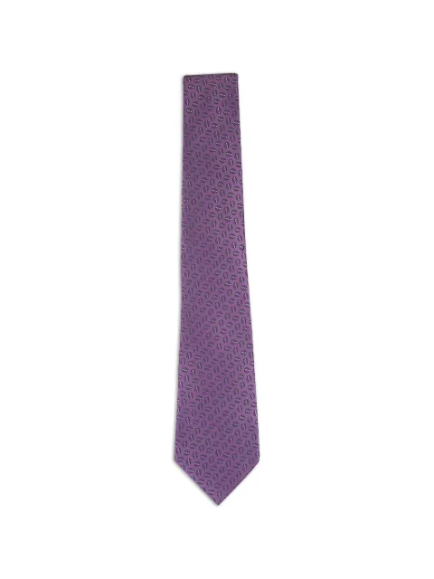 Zegna geometric-pattern tie Purple Z3C44TA31PBPI1